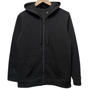 plain blank black St. John’s Bay long sleeve hooded casual fall winter hoodie